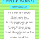 FREE Workout Plan with Free Printable - Quick & Easy! - The Little