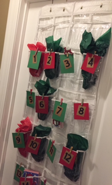 Countdown to Christmas with this simple DIY shoe organizer advent ...