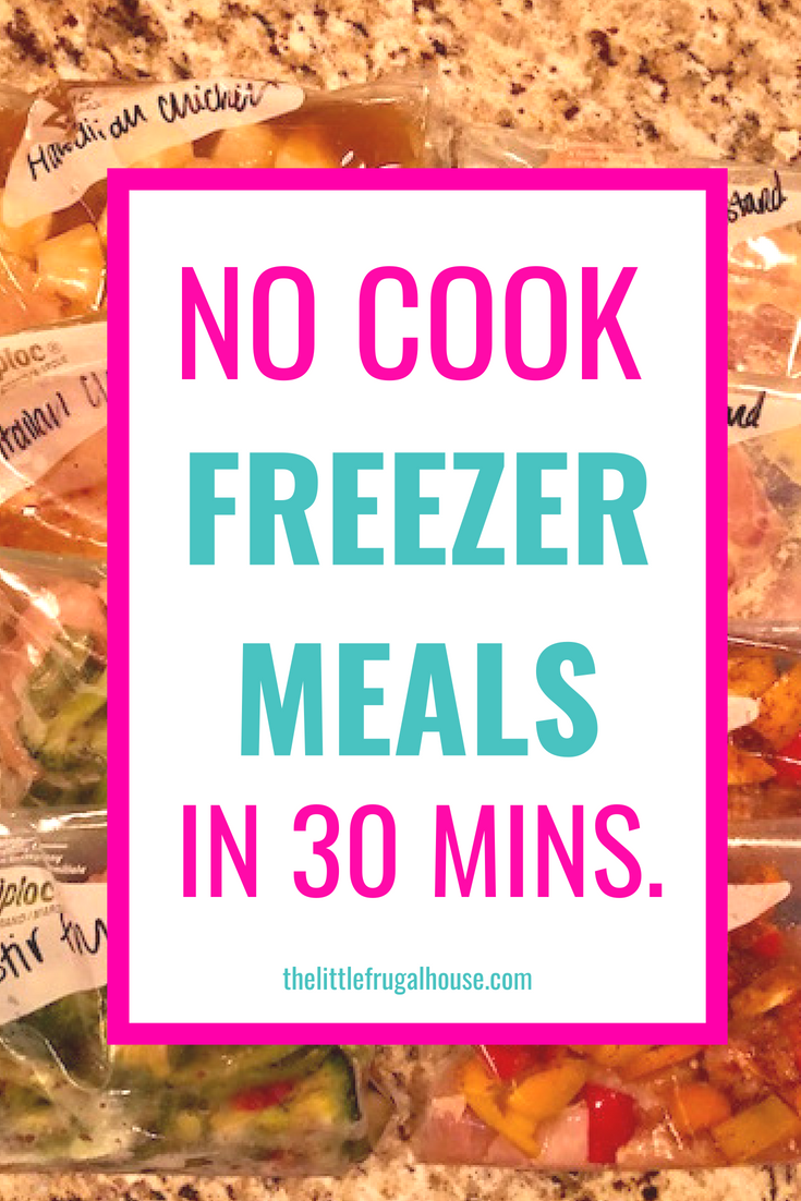 Quick No Cook Chicken Freezer Meals Cooking Plan - The Little Frugal House