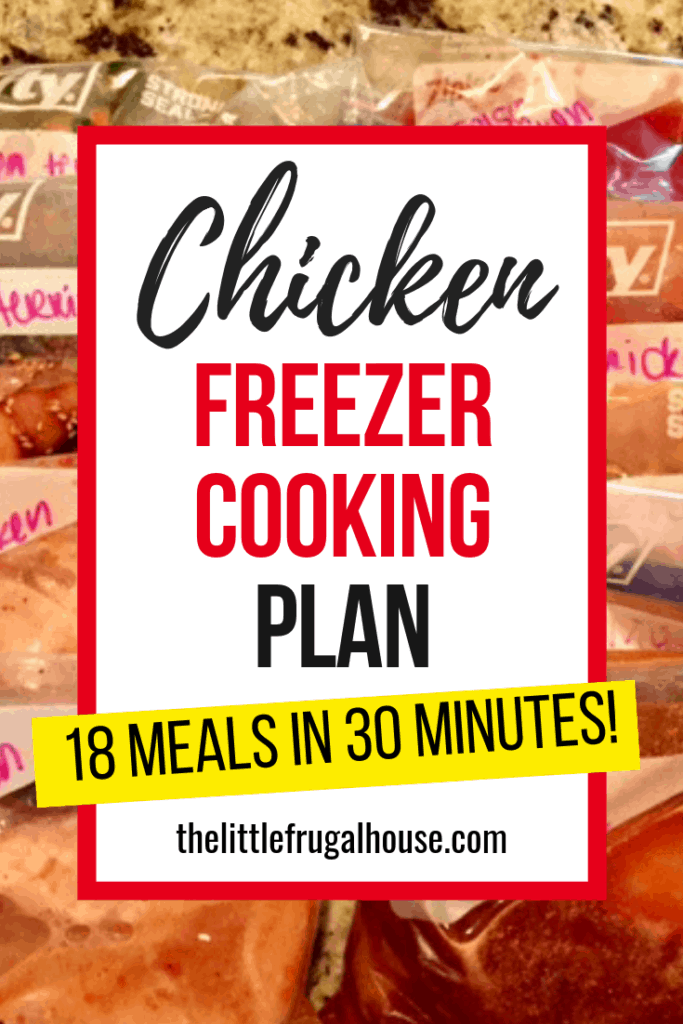 Chicken Freezer Cooking Plan: 18 Meals in 30 Minutes