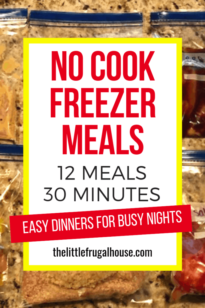 No Cook Freezer Meals: 12 Chicken Freezer Meals in 30 Minutes