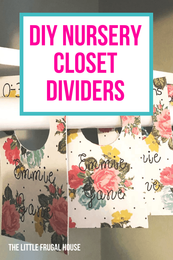 DIY Baby Nursery Closet Dividers - The Little Frugal House