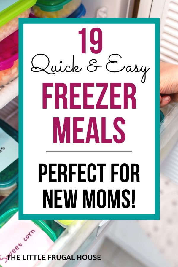 Freezer Meals for New Moms - The Little Frugal House
