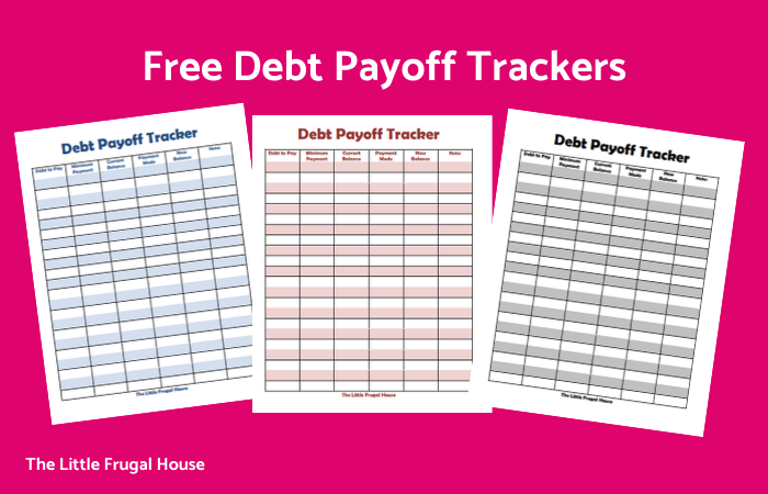 Free Printable Debt Payoff Worksheet PDF - The Little Frugal House