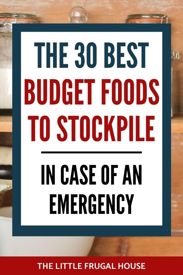 food stockpile list