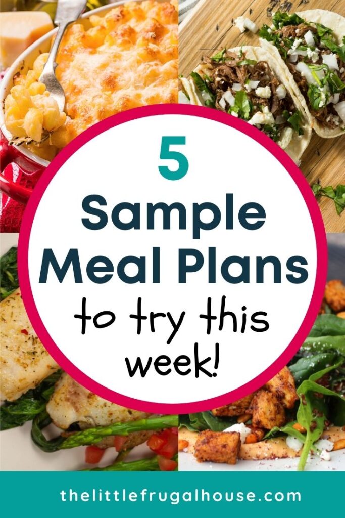 Not sure what to make for dinner this week? Try one of these five sample meal plans - perfect for picky eaters, couples, and if you love homestyle cooking.