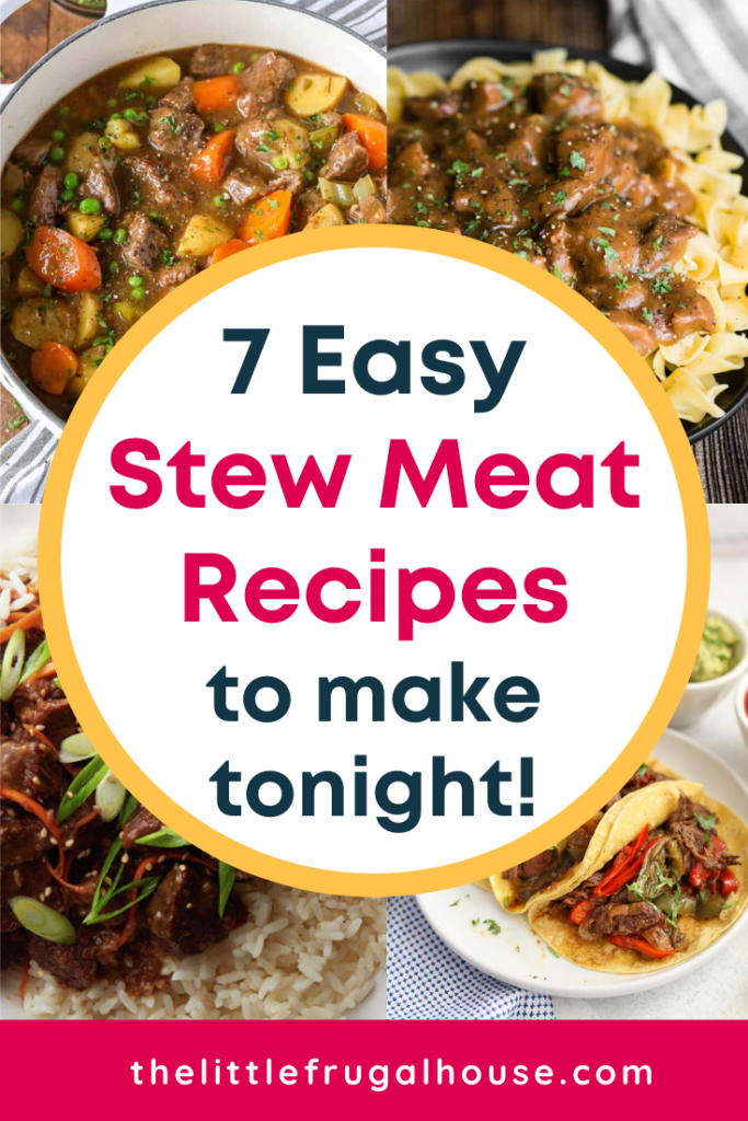 Add these easy recipes to make with beef stew meat to your favorite meals! Cook a delicious, hearty, and comforting dinner that doesn't take all day!