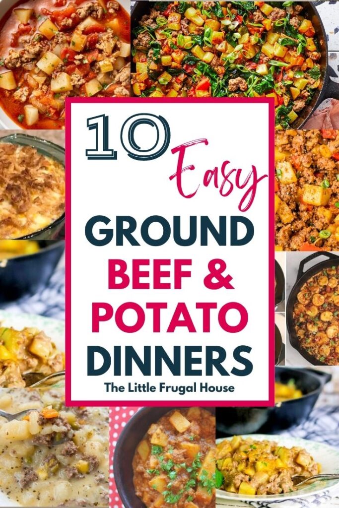 Here are 10 dinner ideas with hamburger and potatoes for a delicious meal the whole family will love. These easy ground beef and potato dinner recipes are simple, frugal, and delicious.