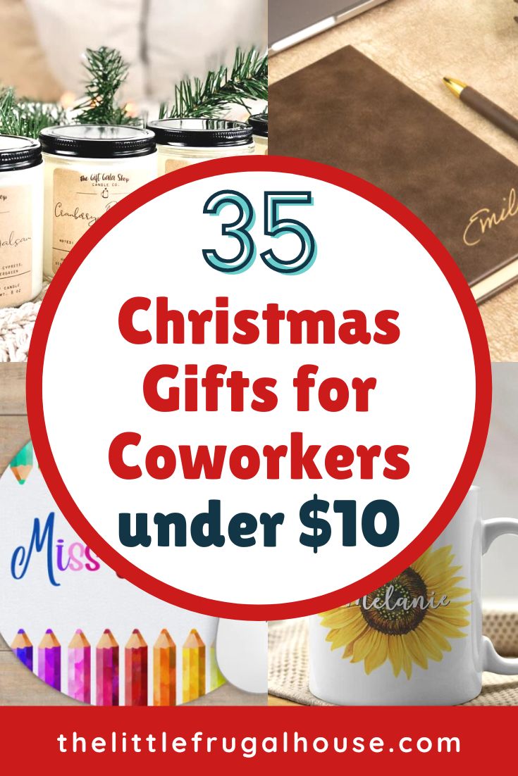 35 Christmas Gifts for Coworkers Under $10 - The Little Frugal House