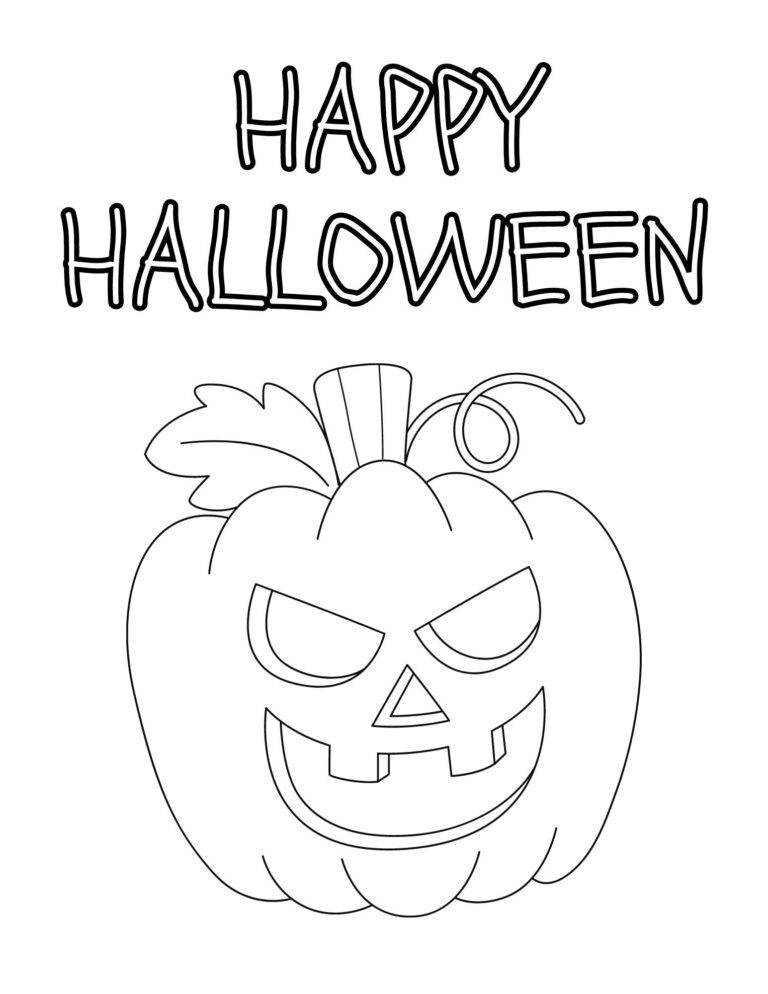 Free Printable Halloween Coloring Pages for Toddlers & Kids - The ...