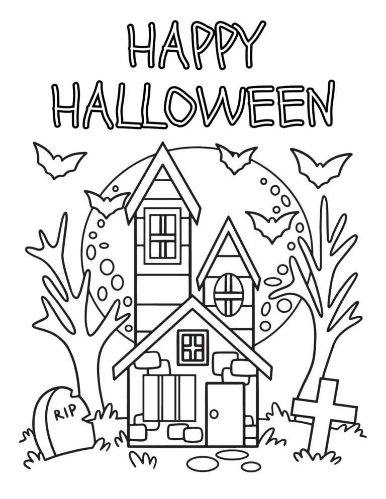 Free Printable Halloween Coloring Pages for Toddlers & Kids - The ...