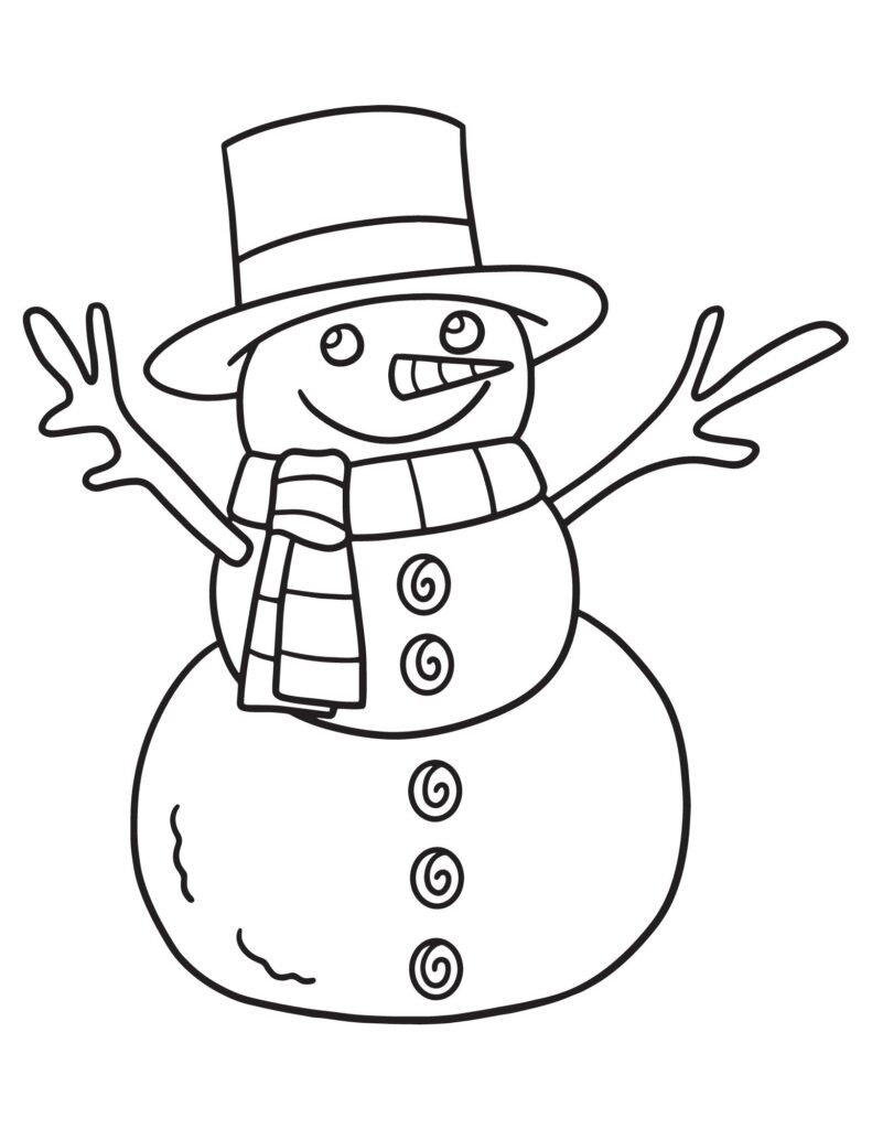 75 Free Printable Christmas Coloring Pages for Kids