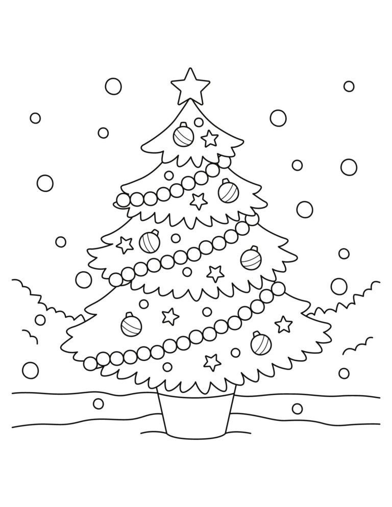 10 Festive Christmas Winter Coloring Pages for All Ages