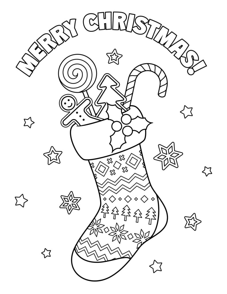 10 Festive Christmas Winter Coloring Pages for All Ages