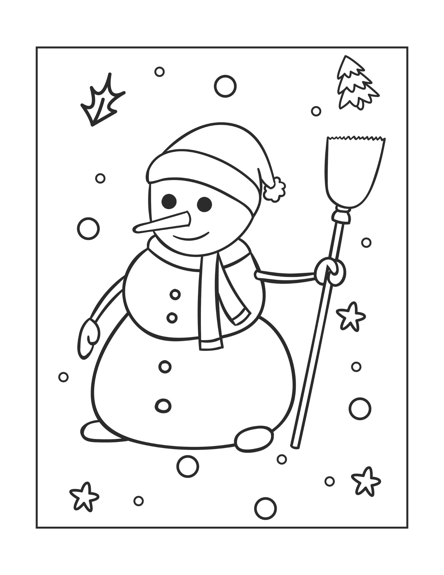 10 Festive Christmas Winter Coloring Pages for All Ages